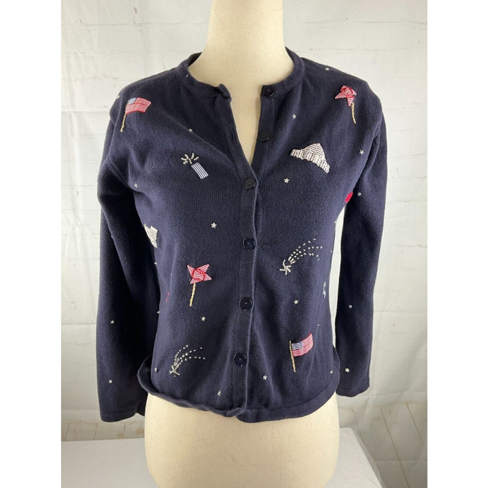 Woman’s Talbots Button Front Cardigan Sweater Petite Size P America Long Sleeve